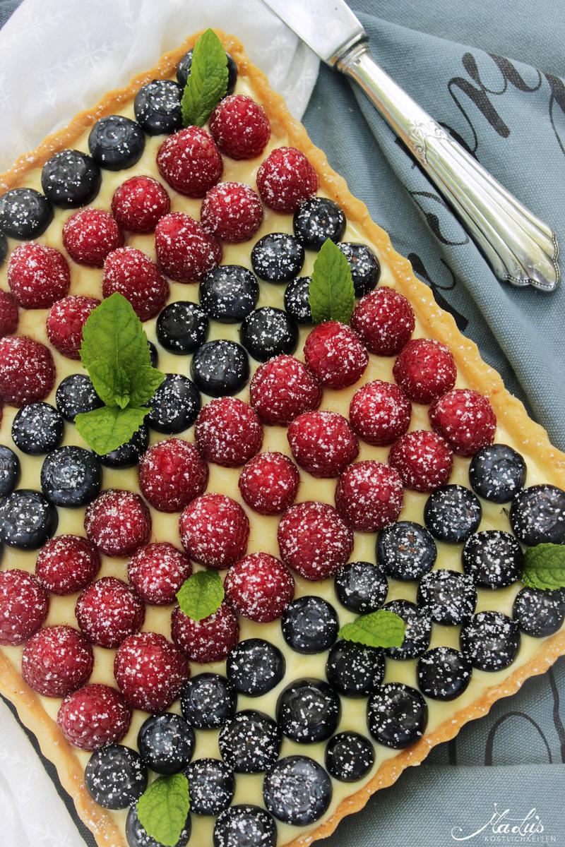 Rezeptbild: Beerentarte mit Orangencreme