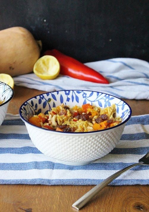 Rezeptbild: One - Pot Gewürzkürbis mit Reis