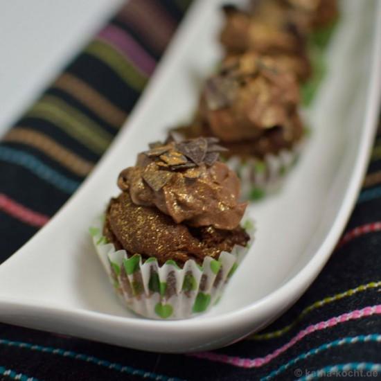 Rezeptbild: Double-Chocolate Mini-Cupcakes