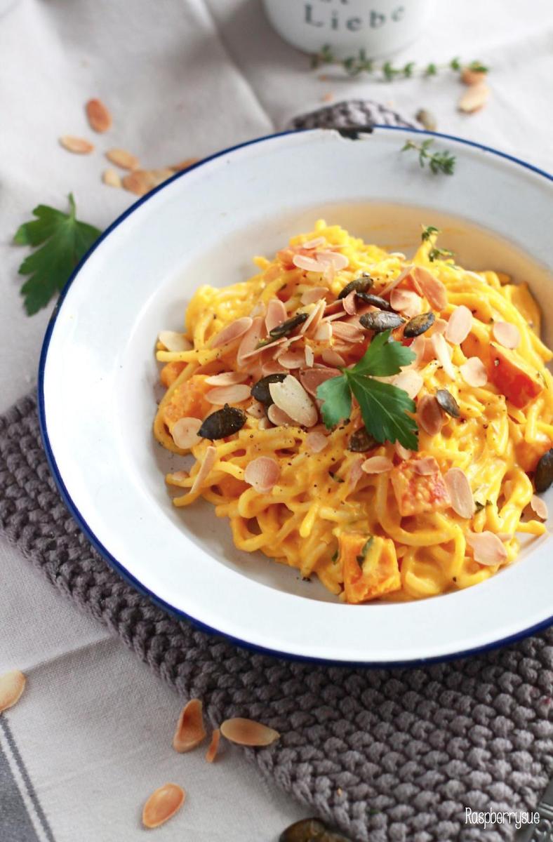 Rezeptbild: Cremige Kürbis Mascarpone Pasta