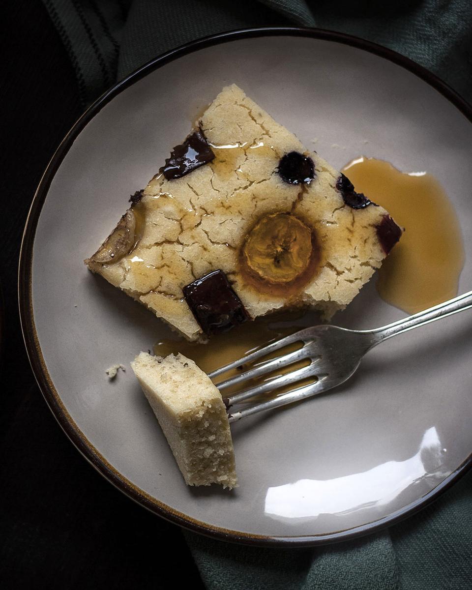 Rezeptbild: 5-Zutaten-Pfannkuchen vom Blech – Tassenrezept