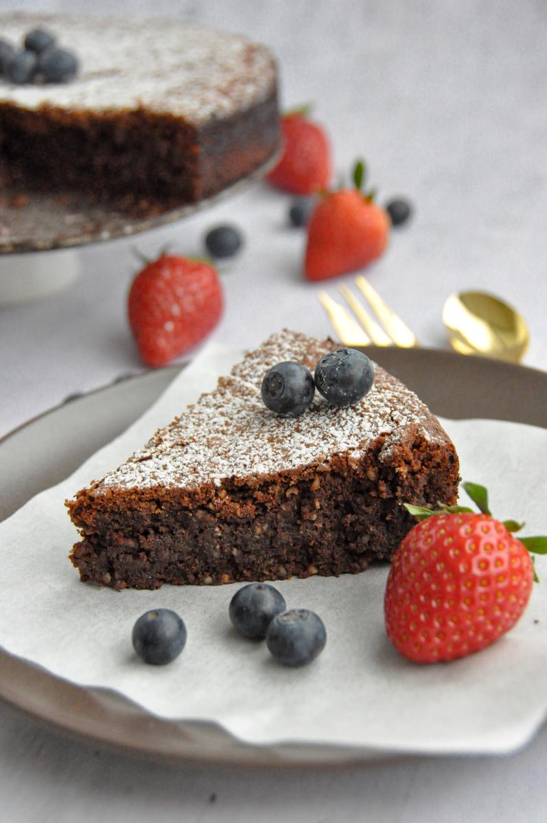 Rezeptbild: Torta Caprese - glutenfreier Schokoladenkuchen