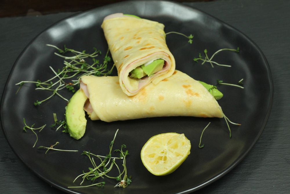 Rezeptbild: Avocado-Schinken-Wraps