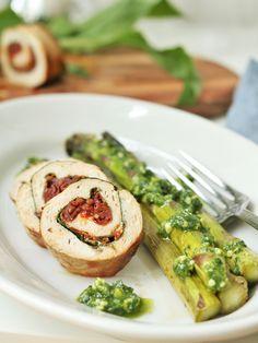 Rezeptbild: Hähnchen Involtini mit Bärlauch & getrockneten Tomaten