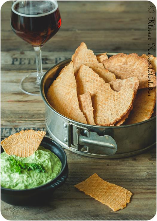 Rezeptbild: Käse-Bier-Knabberwaffeln