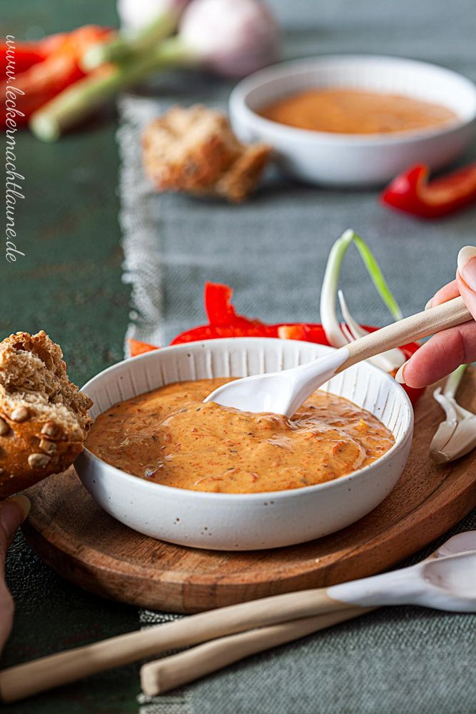 Rezeptbild: Paprika-Knoblauch-Dip