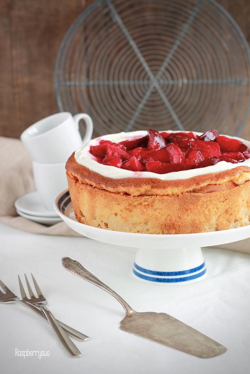Rezeptbild: Käsekuchen mit Pflaumen