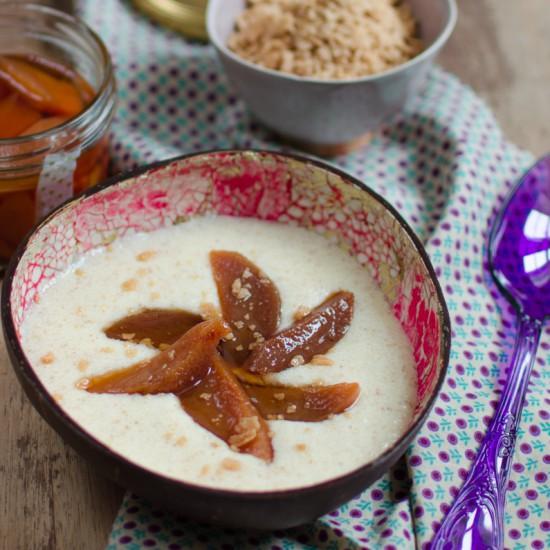 Rezeptbild: Grießbrei mit Chaitee-Quitten