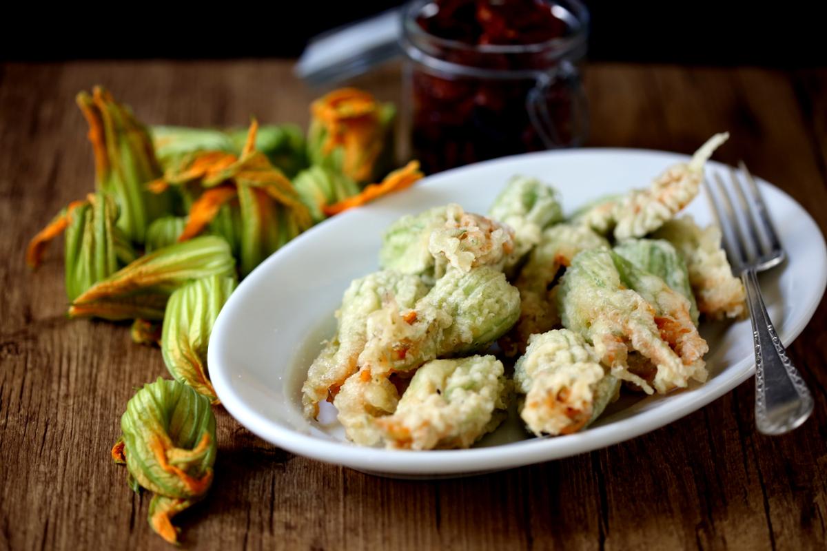 Rezeptbild: Fiori di zucca fritti