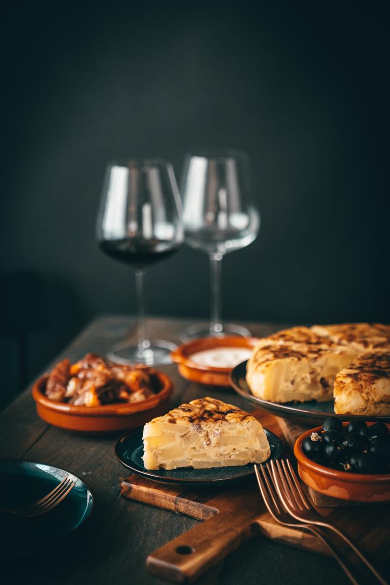 Rezeptbild: SPANISCHE TORTILLA MIT SERRANO-SCHINKEN
