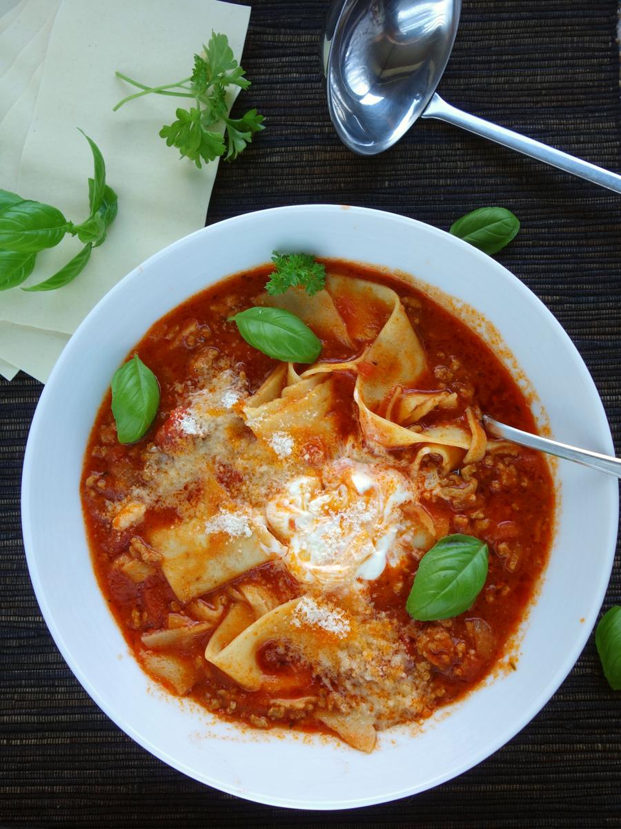 Rezeptbild: Lasagne-Suppe – die einfache und schnelle Lasagne
