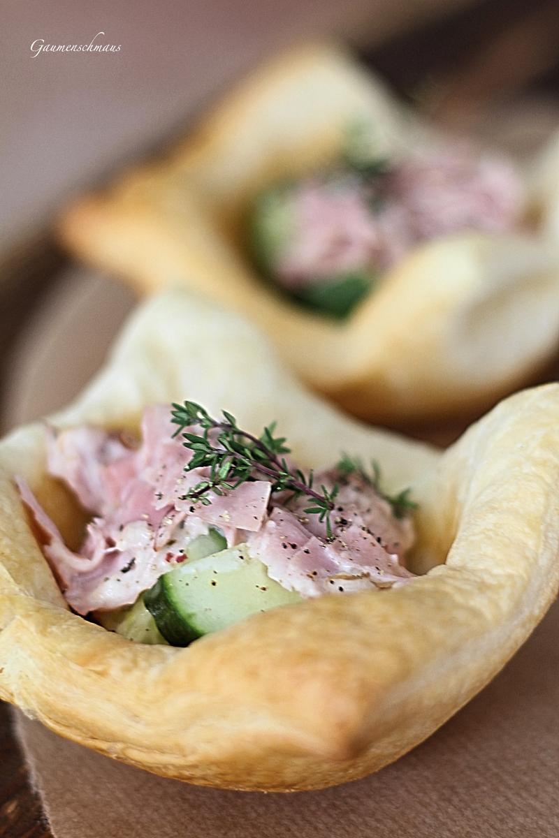 Rezeptbild: Partysnack mit Krenschinken-Creme