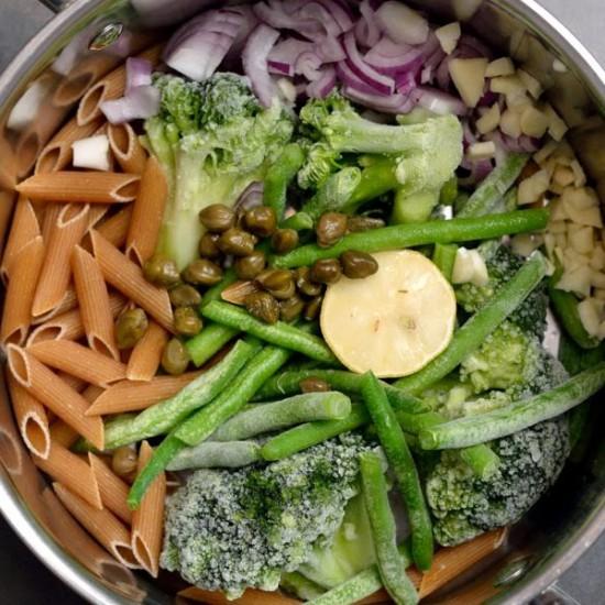 Rezeptbild: Grüne One-Pot-Pasta