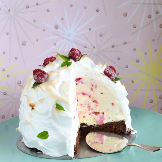Rezeptbild: Baked Alaska - Eisbombe