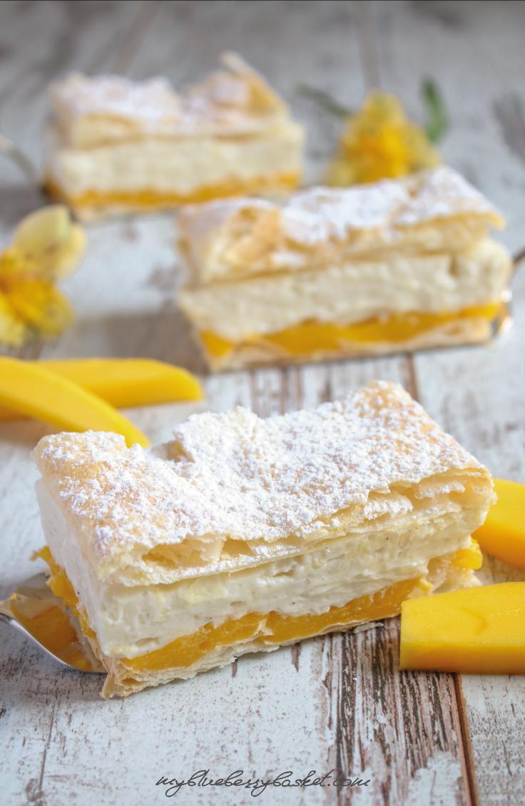 Rezeptbild: Mango Cremeschnitten