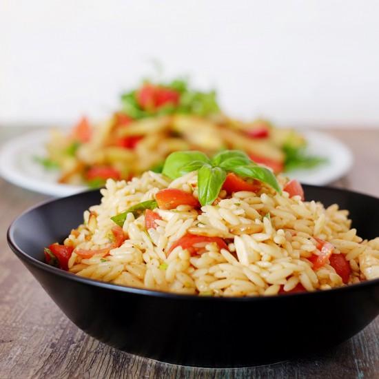 Rezeptbild: Orzo-Salat \\\"Caprese\\\"