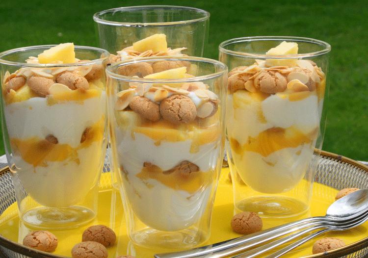 Rezeptbild: Ananas-Eierlikör-Schichtdessert