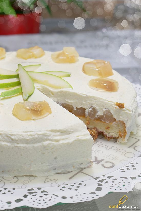 Rezeptbild: Sekttorte mit Birnen