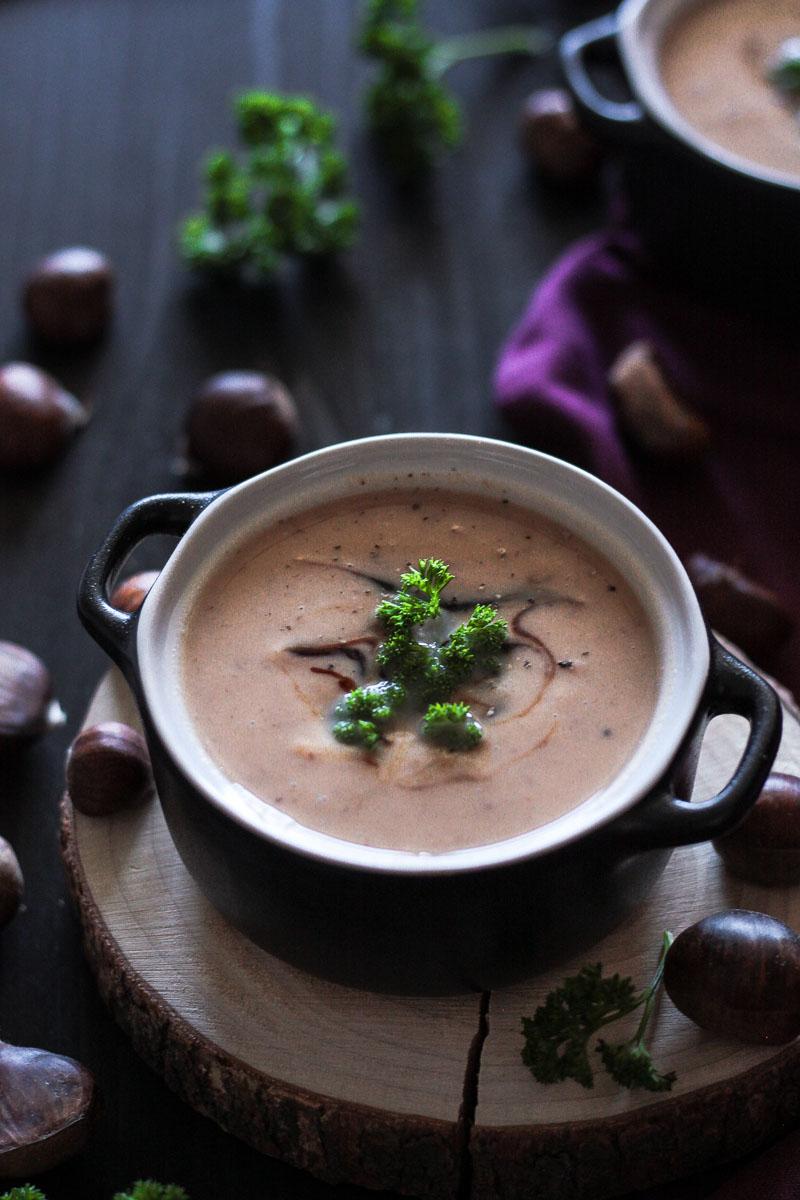 Rezeptbild: Vegane Maronensuppe 