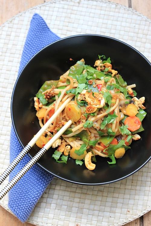 Rezeptbild: Udonnudel-Pfanne mit Asiagemüse