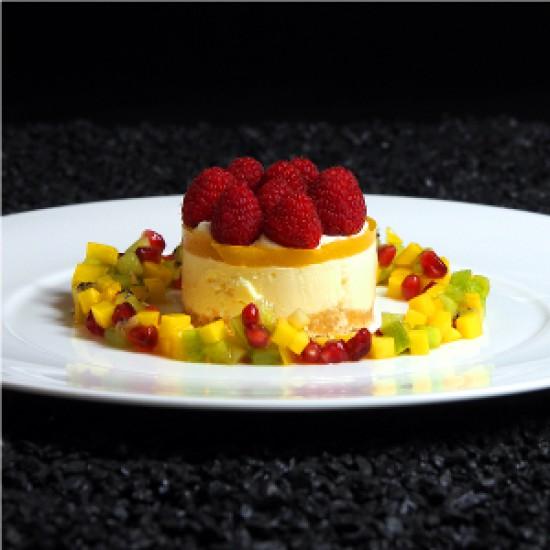 Rezeptbild: Passionsfruchttörtchen mit Obstsalat