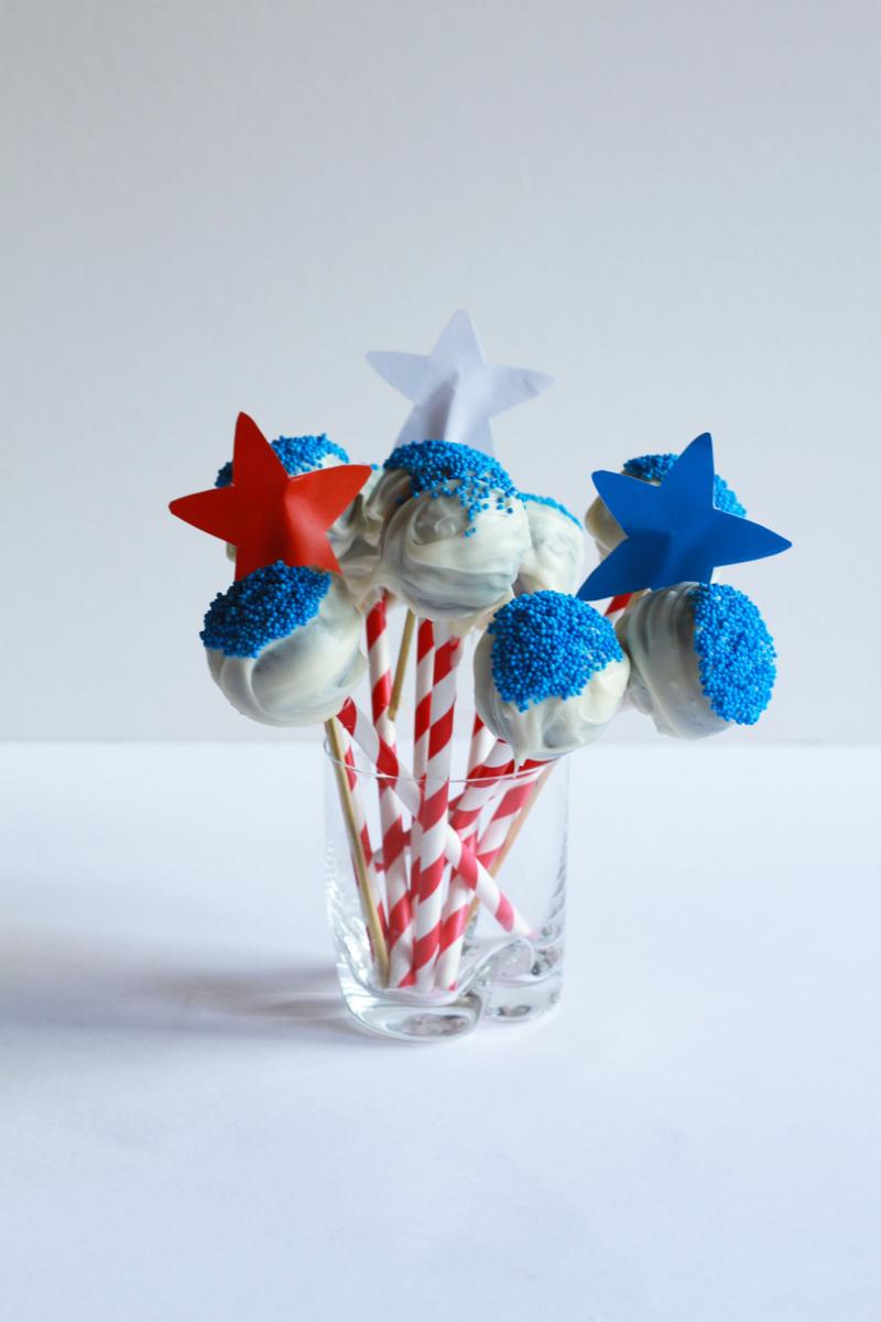Rezeptbild: 4th of July Cake Pops