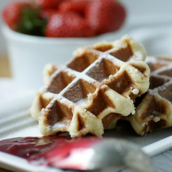 Rezeptbild: Karamellisierte belgische Waffeln