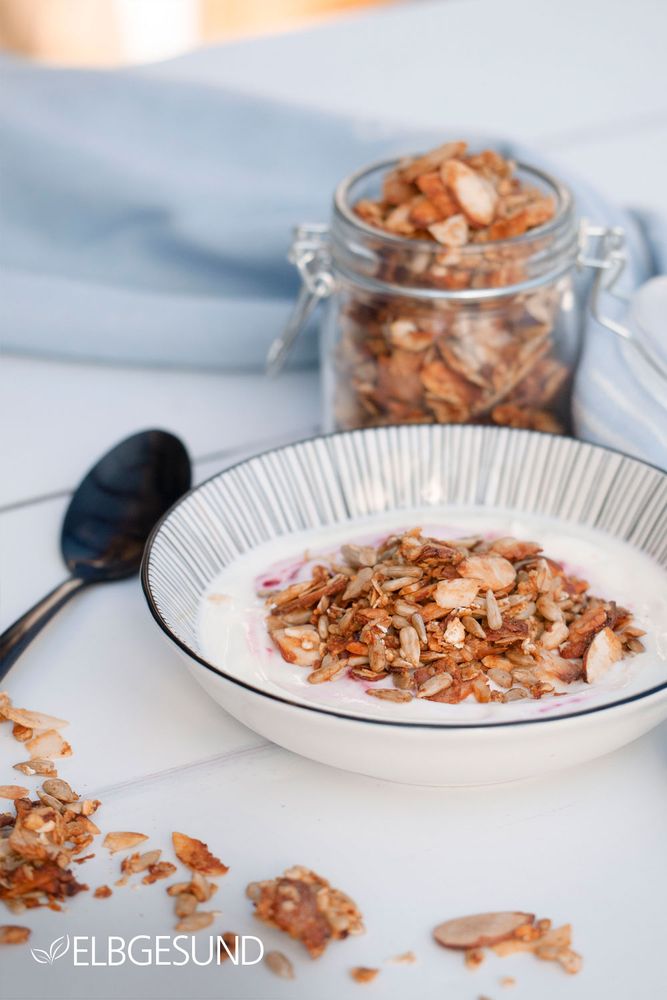 Rezeptbild: Bananen-Granola ohne Zucker und sehr lecker!