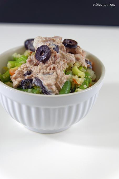 Rezeptbild: Couscous Salat mit Thunfischcreme 