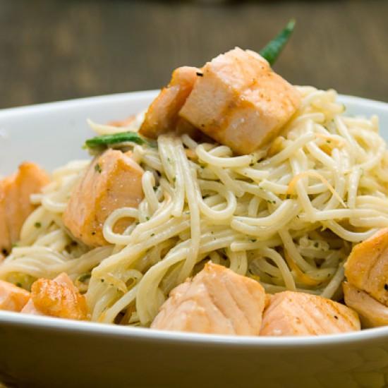 Rezeptbild: Spaghetti mit Lachs