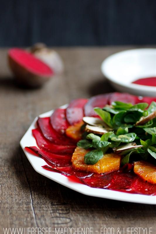 Rezeptbild: Rote-Beete-Carpaccio mit Orangen