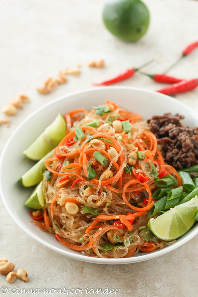 Rezeptbild: Thai Glasnudel Salat - Yam Wun Sen
