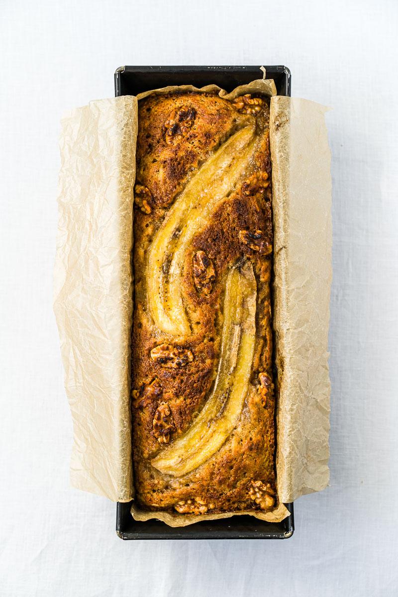 Rezeptbild: Bananenbrot mit Walnüssen