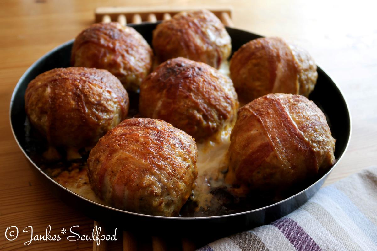 Rezeptbild: Bacon Bombs mit Blumenkohl