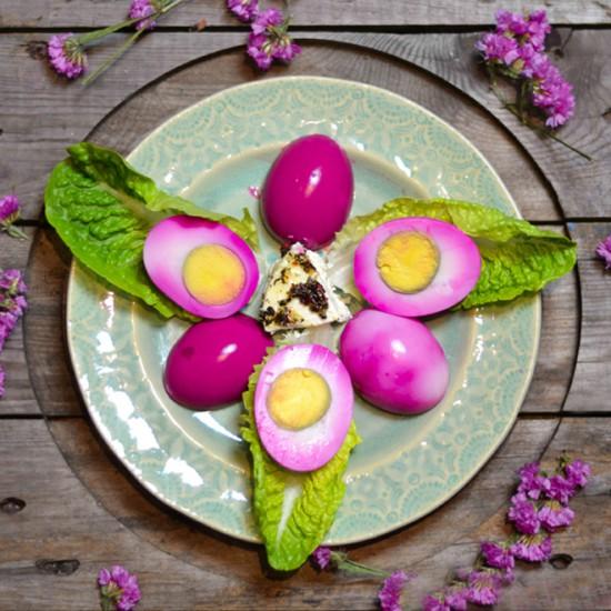 Rezeptbild: Soleier mit Rote Bete