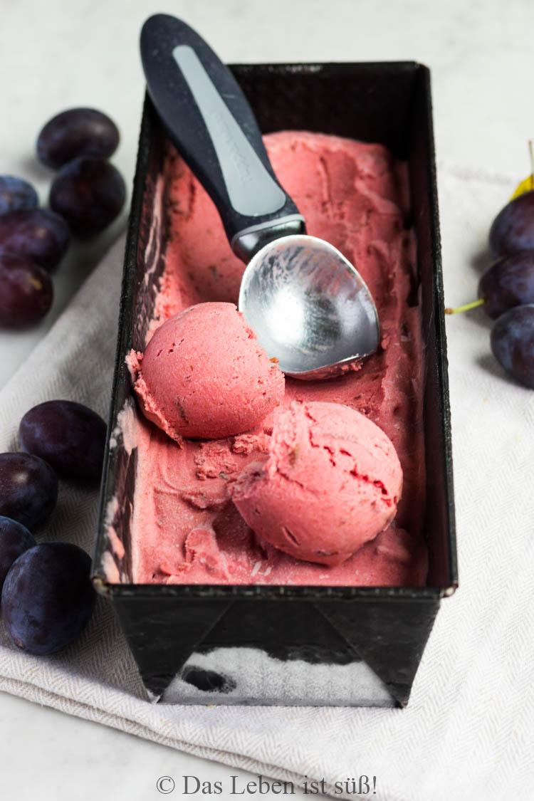 Rezeptbild: Zwetschgen Eis 