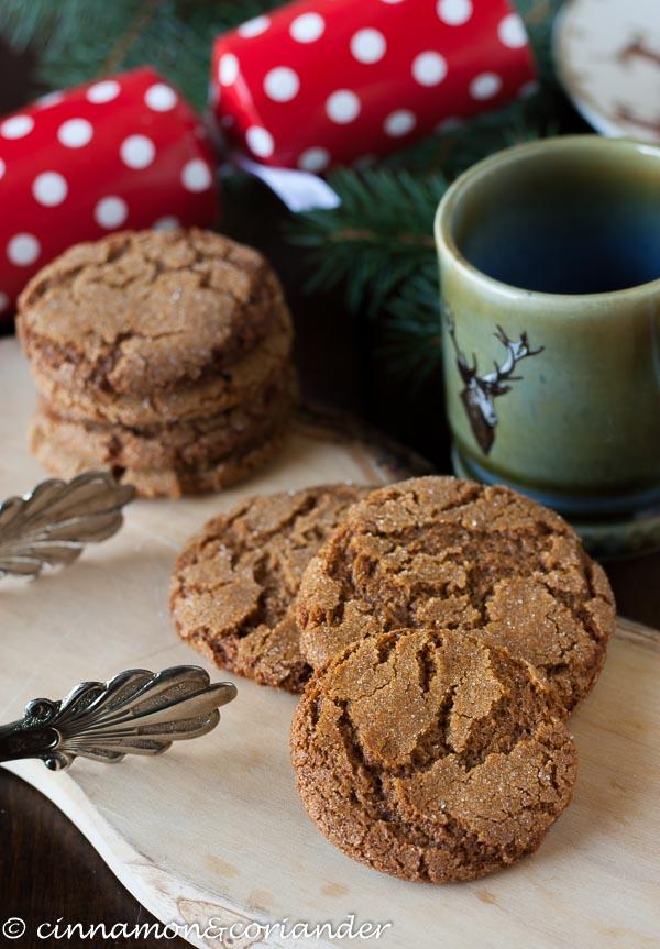 Rezeptbild: Kanadische Ingwer-Plätzchen (Gingersnap Cookies)