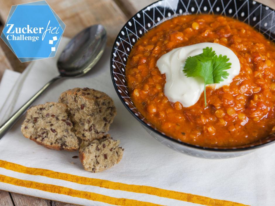 Rezeptbild: Rote Linsen-Kokos-Dal