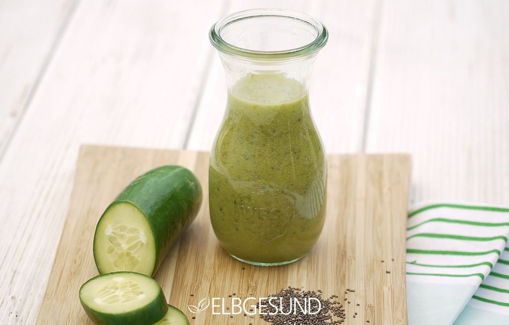 Rezeptbild: Erfrischendes Chia-Gurken-Dressing – macht euren Salat perfekt!