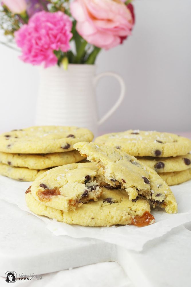 Rezeptbild: Salted Caramel Chocolate Chips Cookies