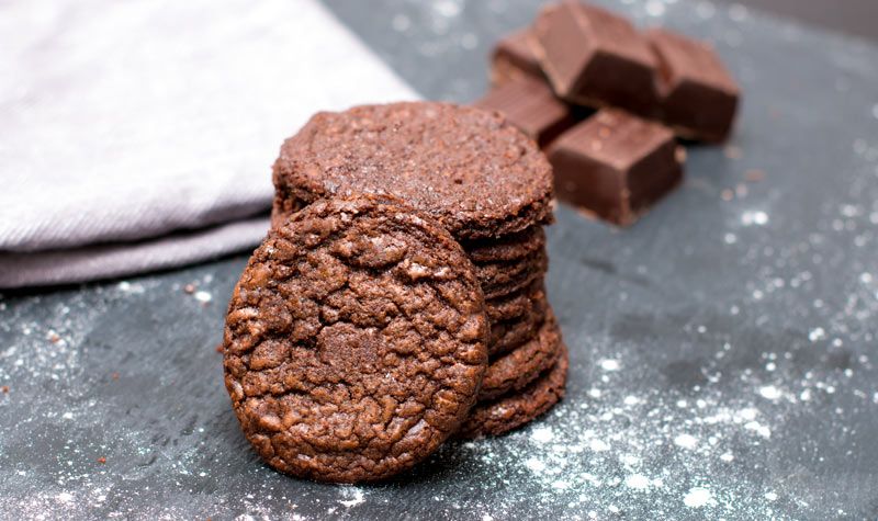 Rezeptbild: Schokoladenkekse – pure Schokolade
