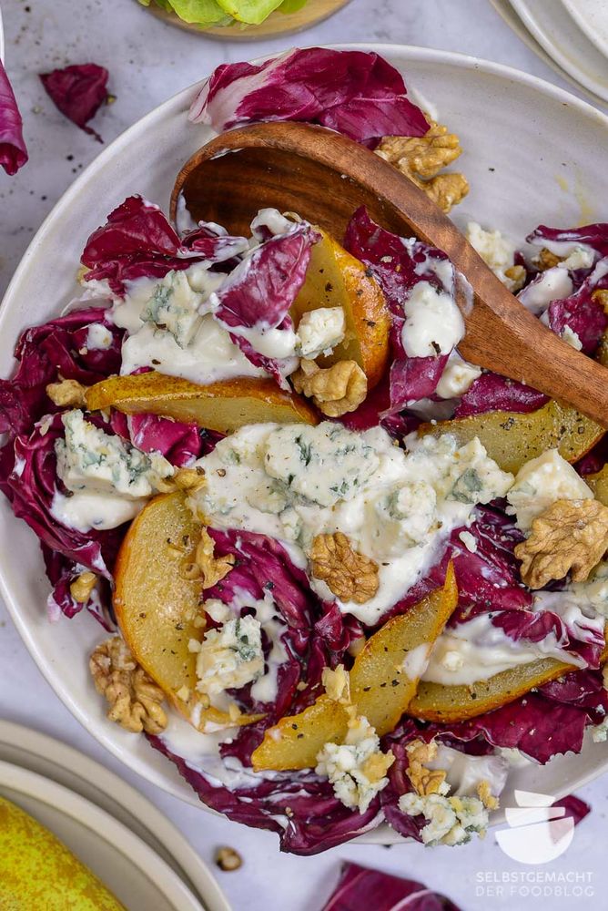 Rezeptbild: Radicchio Salat mit Gorgonzola Dressing