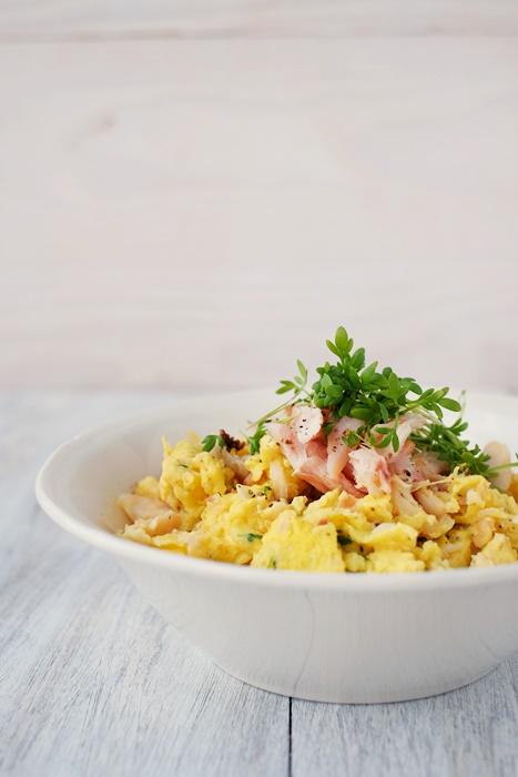 Rezeptbild: Räucherforellen-Rührei