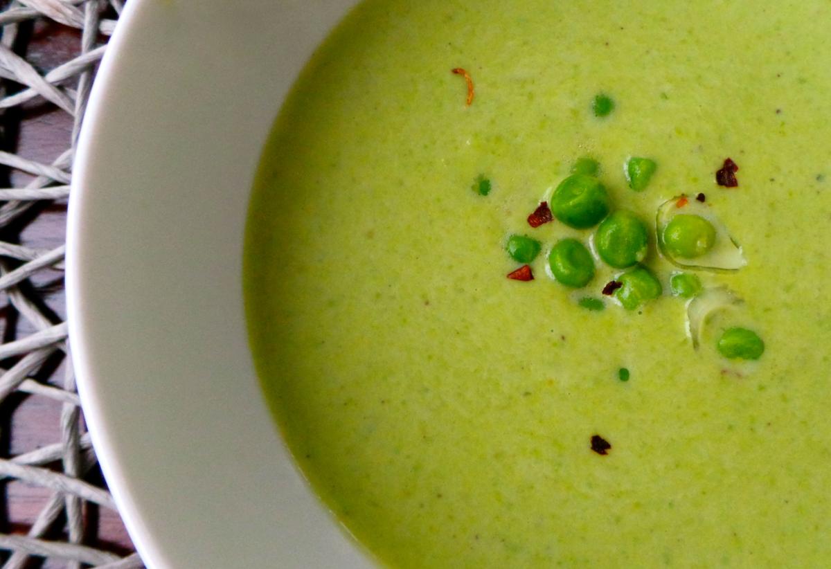 Rezeptbild: Erbsen-Limonen-Cremesuppe 