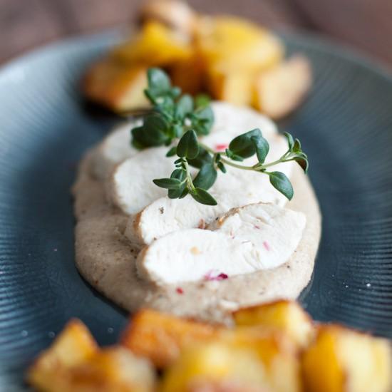 Rezeptbild: Hähnchenbrust mit Mandelsoße
