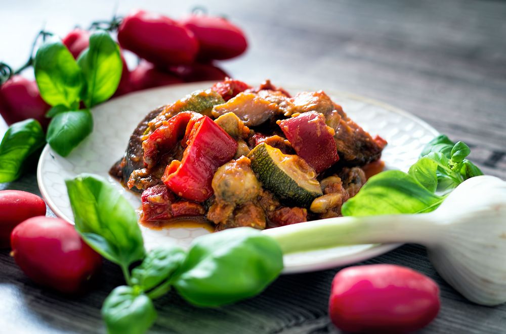 Rezeptbild: http://www.tofutante.de/mediterrane-gemuese-pfanne/