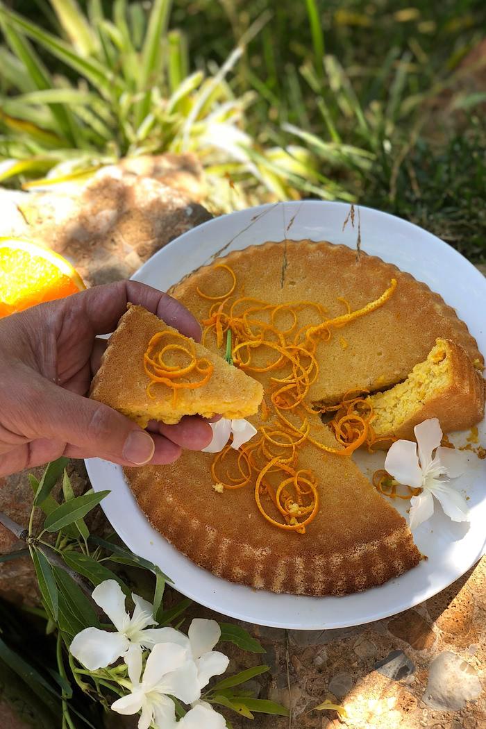 Rezeptbild: Orangen Mandel Kuchen (glutenfrei)
