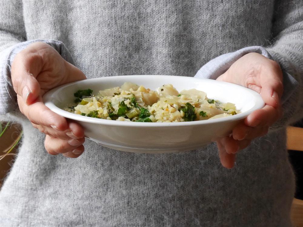 Rezeptbild: Potpourri von dreierlei Kohl mit Bulgur