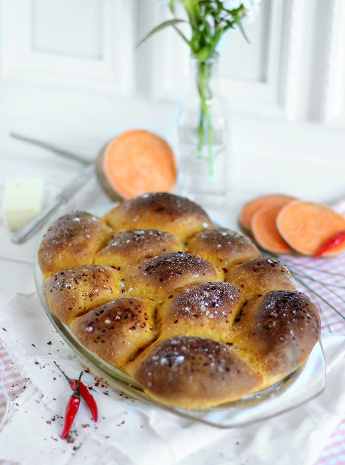 Rezeptbild: Chili-Süßkartoffel Brötchen