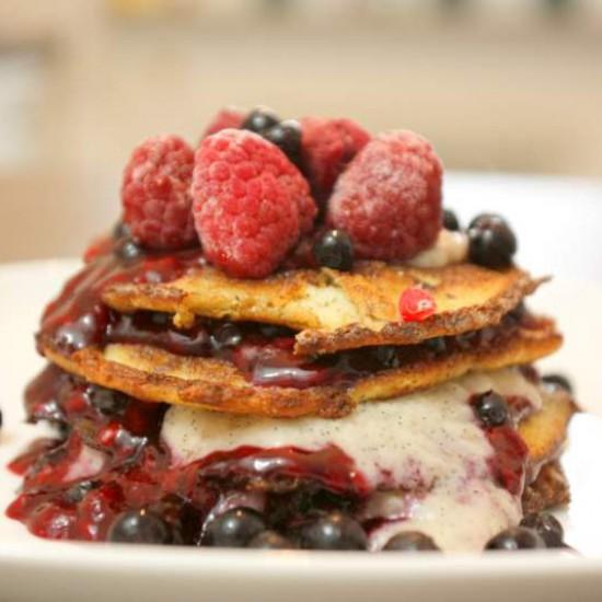 Rezeptbild: Banane-Haselnuss-Pancakes